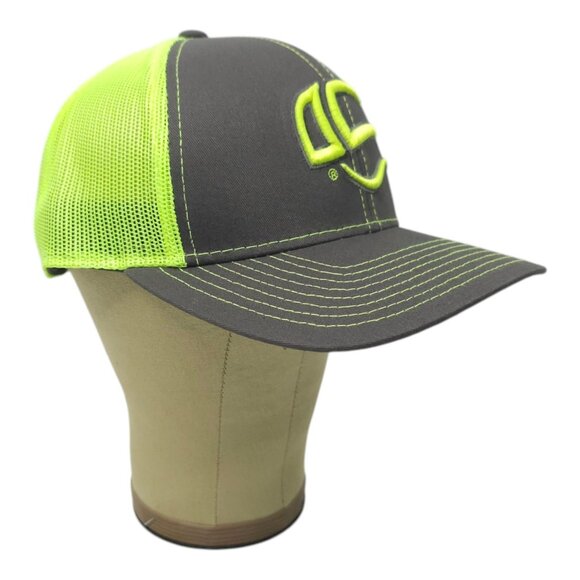 Outdoor Cap 3D Embroidered Mesh Snapback Trucker Baseball Hat Fluorescent Green - Picture 3 of 13
